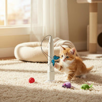 Automatic Interactive Butterfly Feline Toy Handsunrestricted Suction Cup Feline Wand