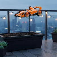 Motorcycle Wind Rotatable Rotating Motorcycle Statue 3D Design for Yard
