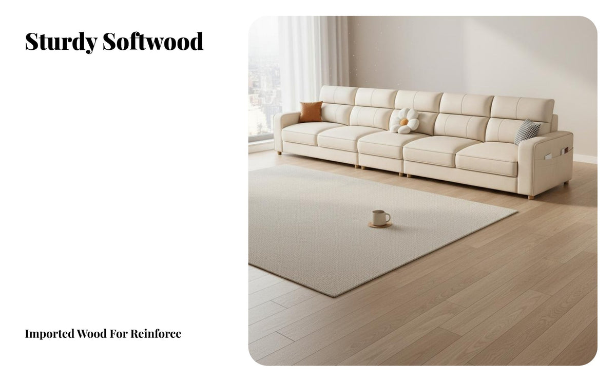 3-Seater Sofa abrasionResistant Straight 3-Person Settee Petaccommodating Couch for Apartment Dwellers, Residents, Small Areas, Lounge Area