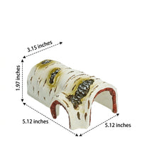Realistic Hollow Core Reptile Hide, Crested Gecko Tank Accessories for Turtles and Reptiles, Decorative Realistic Reptile Hideaway House 1pc
