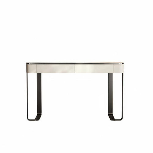 Dressing Set with Lighted Mirror Modern Design Vanity Table Integrated Storage Drawer Built-in Lighted Lighting for Teens