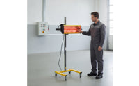 Shortwave Infrared Paint Curing Lamp Wheeled Infrared Paint Curing Lamp with Tripod Stand Short-Wave 1050W for Car Painters