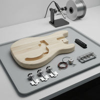 Unfinished Bass Body Routed Cavities Instrument Part Sanded for Home Workshop