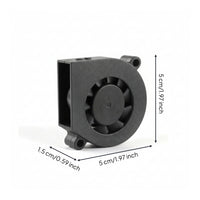 Dual Ball Bearing Brushless Fan 3D Printer Cooling Blower Radial Fan Print Head Blower with Integrated Mounting Ears Suitable for 3D Printer Makers Print Head Upgrade