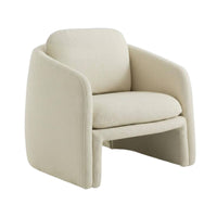 Upholstered Armchair Natural Simplicity Aesthetic Upholstered Tub Chair Designer Design Padded Armrests for Readers, Living Room
