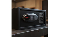 Compact Steel Safe with Keypad Matte Digital Lock Box for Hotel Rooms