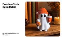 Cute Spirit Statue with Pumpkin Bucket