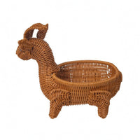 Animal Basket Decorative Oval Wicker Basket Rustic