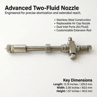 High Pressure Spray Nozzle, Atomization Nozzle High Pressure, Extended Rod Nozzle, Stainless Steel P - Image 4