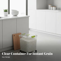 Moisture-Proof Rice Storage Bin Complimentary Rice Storage Container Includes Measuring Cup for Families