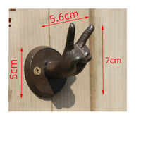 Cast Metal Wall Hook Rustic Rabbit Wall Hook Sturdy for Garden