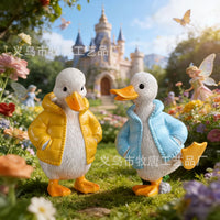 Cute Little Duck Ornament Farm Duck Couple Desktop Garden Courtyard Decoration