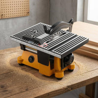 Micro Table Saw Multi-Material Cutting Mini Table Saw Compact Size Power Tool for Hobbyists, Workshop