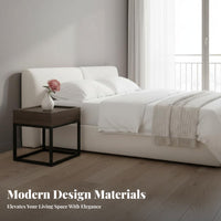 C-Shaped End Table Modern Design Bedroom Furniture Easy Assembly for Home Office