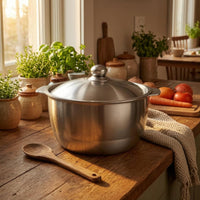 Thick Aluminum Pot Smooth Finish Traditional Caldero Silver for Boiling