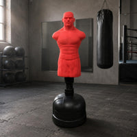 Person-Shaped Striking Target Weighted Base Freestanding Punching Figure Spring Support Human Punching Target for Fighting Arts Trainees