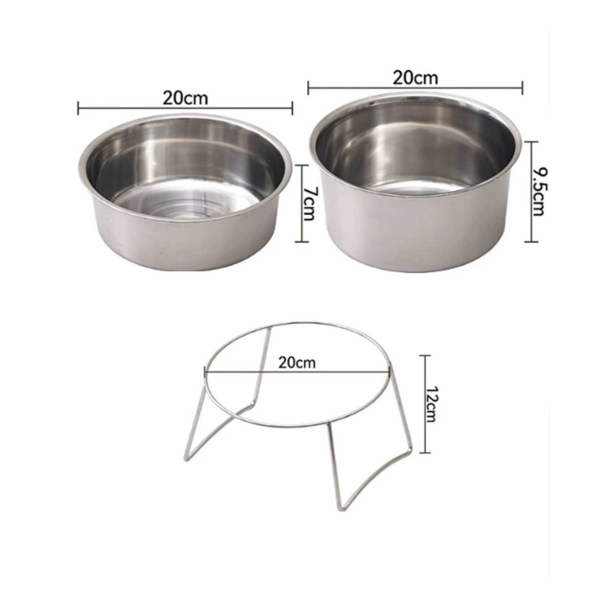Fowl Food Dish Rust-Resistant Stainless Steel Feeder Bowl Sturdy for Aviary