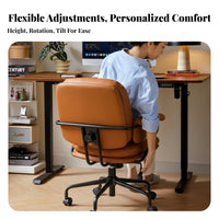 Ergonomic Professional Chair Highspine Support rotate Seat Padded Armrests Plush pading for Students, Professionals, Workplace