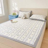 2025 New Ice Silk Cooling Mat for Summer, Washable Single Student Dormitory Bed Mat