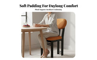 Upholstered Wooden Dining Chair Padded Seat and rear for Interior Designers