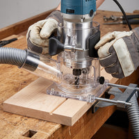 Router Dust Shroud for Woodworking and Engraving Machines