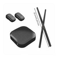 Realistic Air Drum Set Battery Powered Motion Sensing Drum Set Portable Electronic Drums for Drummers, Beginners, Practice, Travel