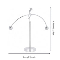 Metal Balancing Ornament Polished Decor Item Curved