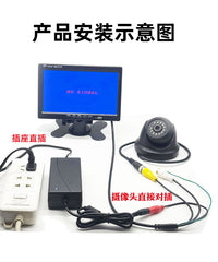 仓库工业超市门店KTV电梯高清7寸监控影像实时门禁9寸显示器摄像 录像款10寸单头+64G