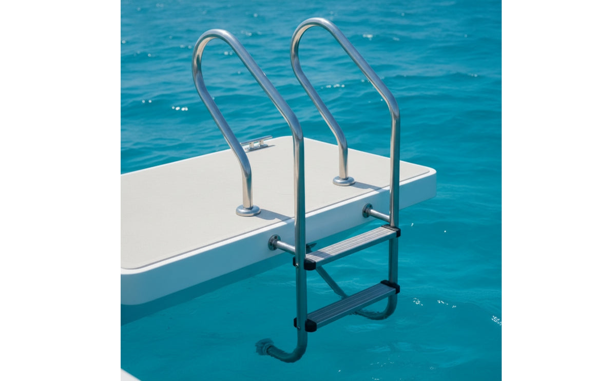Stainless Steel Pool Ladder Rust-Resistant Pool Ladder with Non-Slip Steps Heavy-Duty for Homeowners, Hotel Owners, Swimming Pools