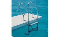 Stainless Steel Pool Ladder Rust-Resistant Pool Ladder with Non-Slip Steps Heavy-Duty for Homeowners, Hotel Owners, Swimming Pools
