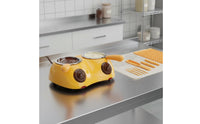 Easy to Use Electric Chocolate Melting Pot Double Pot Chocolate Fondue Set Baking Supply for Bakers, Parties