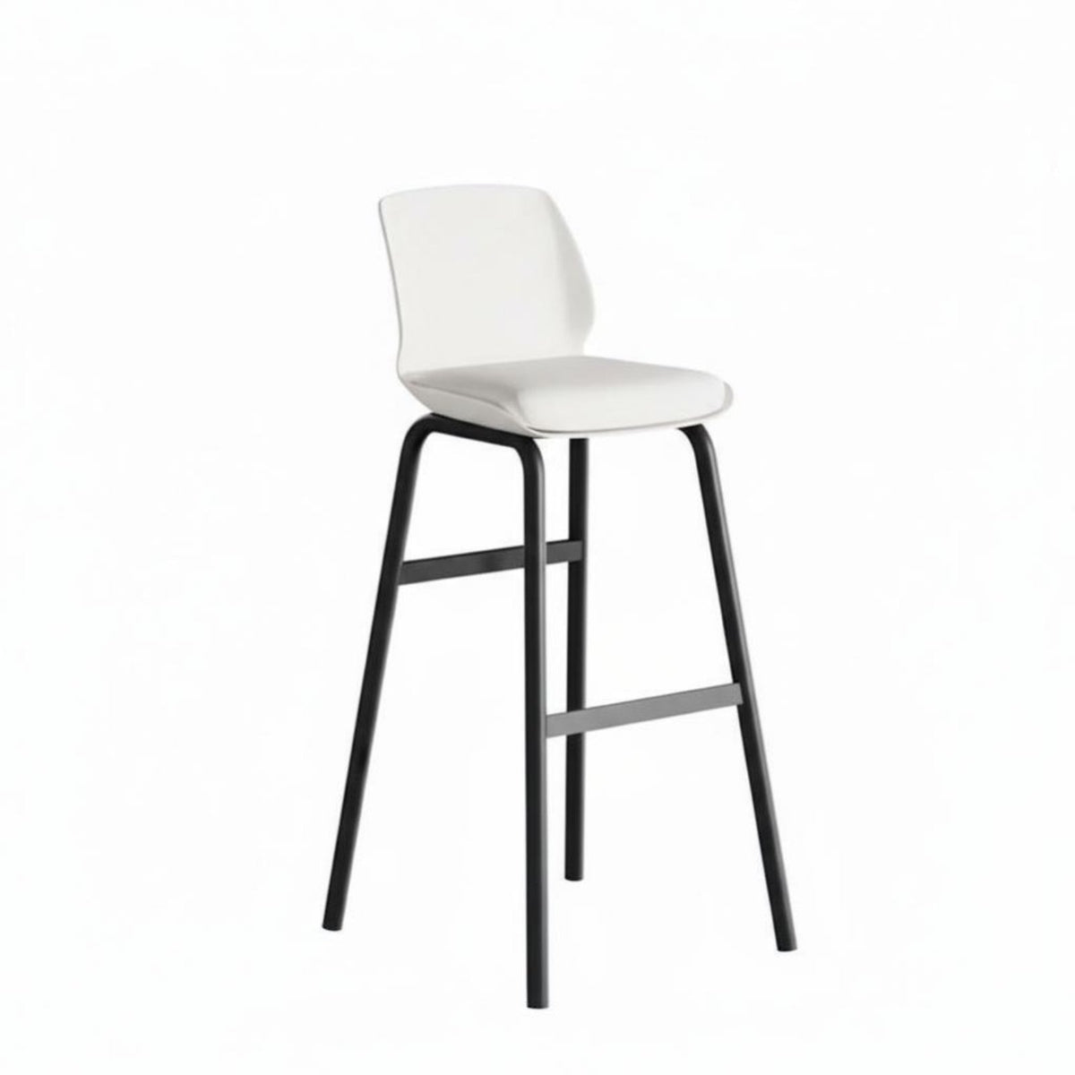 Bar Chair with Back Support Nordic Design Household Furniture Built-in Footrest