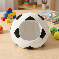 Padded Soccer Ball Head Cover Soft Soccer Ball Soft Fabric Hat 3D Headgear Oversized for Cosplayers, Content Creators, Costume Parties, Photo Shoots, School Events