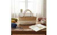 Crochet Bag Foundation Round Handle Woven Handbag Frame Stitched