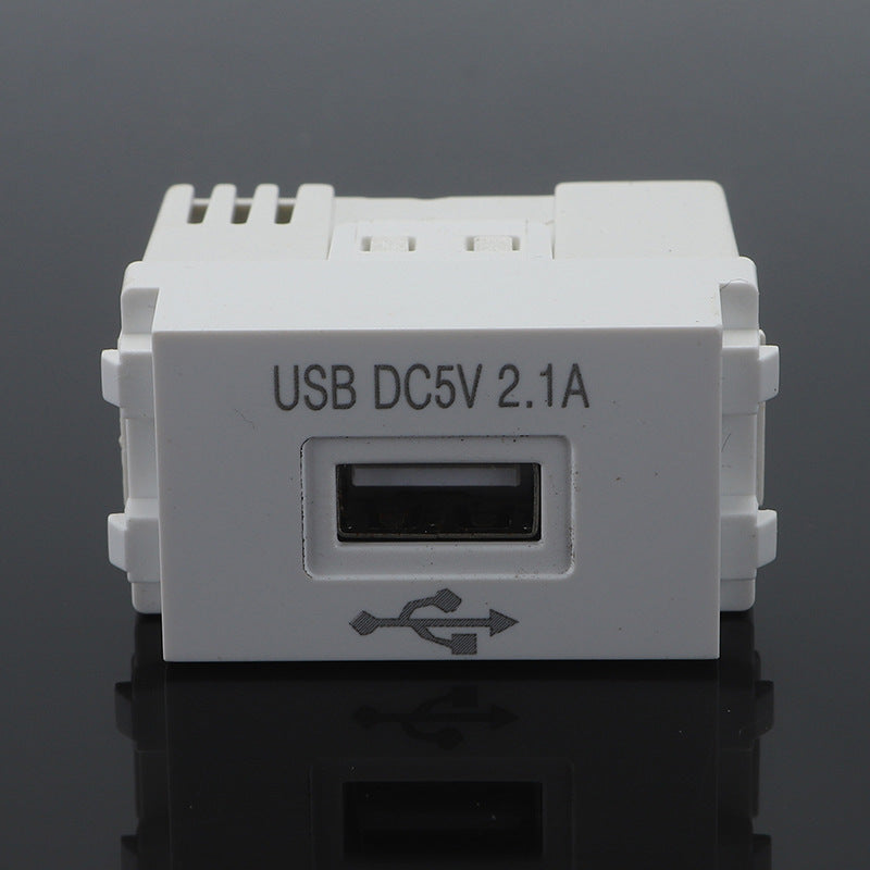 128型USB电源模块 220V插座 5V安卓2.1A手机充电模块
