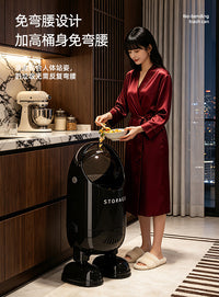 Wanyao 2026 New Style Flip-Top Trash Can, Plastic, 12L+
