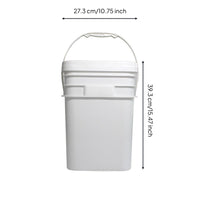 Square Bucket White Bucket Tight Seal Pail
