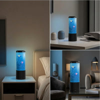 Jellyfish Lamp LED Jellyfish Night Light Tabletop Aquarium Lamp for Kids, Bedroom, Desk