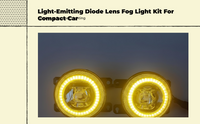 Waterproof LED fog light for 2014-17
