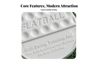 Low Profile Design Flat Golf Practice Ball Develops Muscle Memory Golf Swing Coach Ball Portable for Beginners, Outdoor, Home, Office
