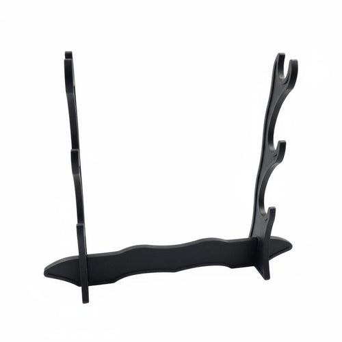 Multi-Tier Blade Rack Sleek Black Finish Multi-Tier Blade Stand Sturdy & Stable