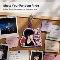 Felt Fabric Keychain with High-Definition Heat Transfer Print for Fan Support