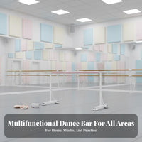 Adjustable Home Dance Bar Non-Slip Feet Freestanding Dance Bar Heavy-Duty Freestanding Dance Barre for Dancers, Beginners, Gym