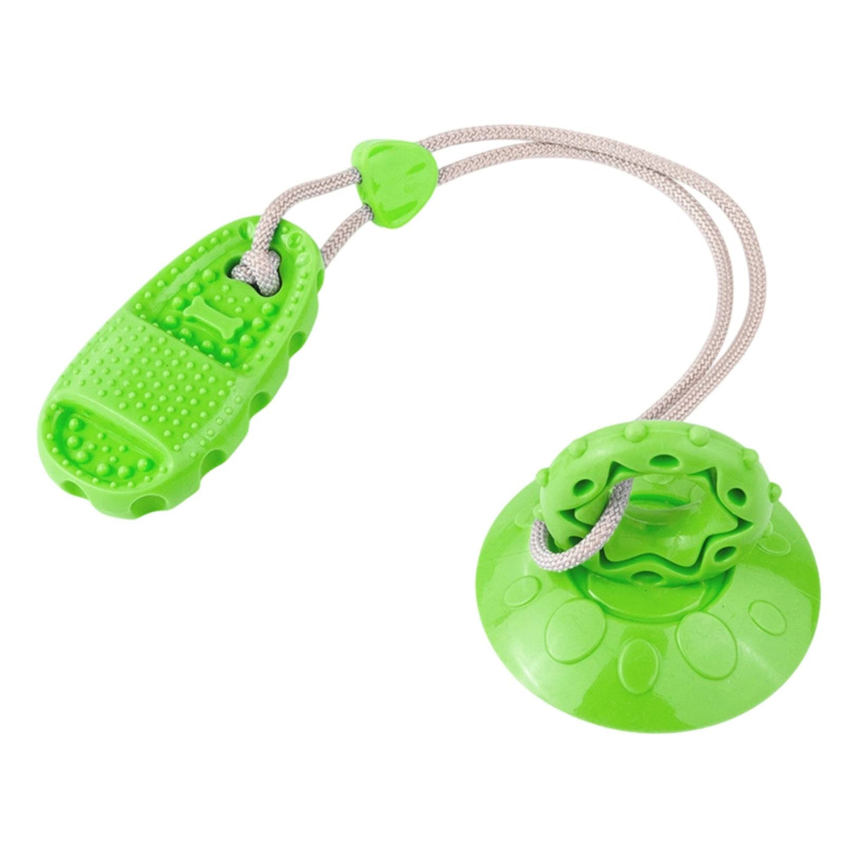 Slipper Dog Toy with Rope Tug-of-War Dog Gnaw Toy with Suction Cup Textured for Medium Dogs, Boredom Relief, Indoor Play