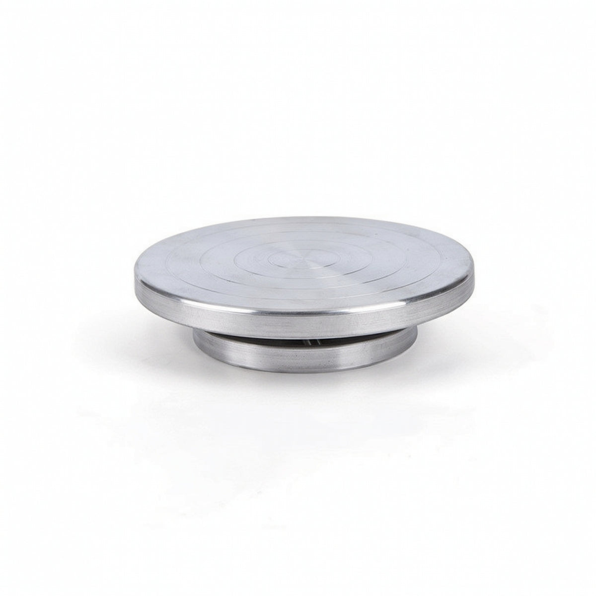 Aluminum Alloy Turntable Sturdy Aluminum Alloy Pottery Wheel Balanced Rotating Turntable with Polished Surface for Potters, Dessert Artists