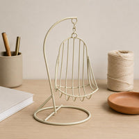 Miniature Swing Chair Freestanding Wire Hanging Chair Exposed-frameFrame