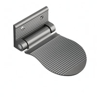 Wall-Mounted Foot Pedal Non-Slip Foldable Foot Pedal Brushed Metal for Shower