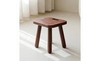 Wooden Stool Compact Stool with Handhold Portable Furniture for Kids, Small Areas, Entryway