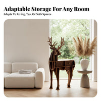 Curved Designd End Table Modern & Design Household Furniture Multi-Functional Space-Saving for Apartment Dwellers, Students