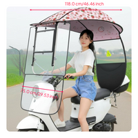 Removable electric motorcycle sun shade
